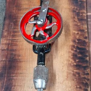 Antique Egg Beater Style Hand Drill. Restored And Working.